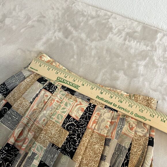 VTG Katie Brooke Skirt Womens 10 Patchwork Abstract Boho Festival 80s Hippie - Picture 9 of 12